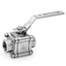 API 607 Fire Safe Approved Ball Valves,3 piece,V-255FS,Full Bore,2000/1500 psi, 3 Piece Fire Safe Approved Threaded Ball Valves